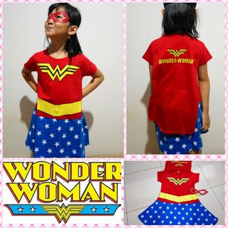 Dress Kostum Anak  Wonder Woman  Baju  Karakter Superhero 