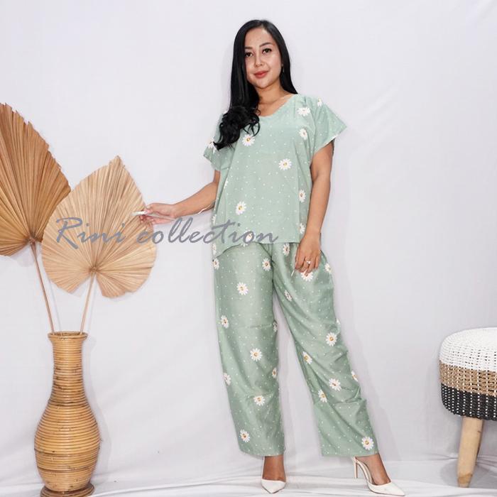 Setelan Panjang Bali-SET DAYSI SAGE