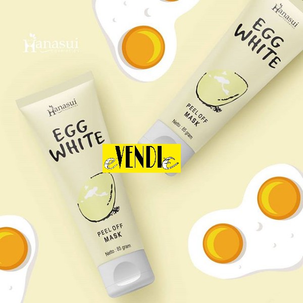 HANASUI PEEL OFF EGG MASK - EGG WHITE