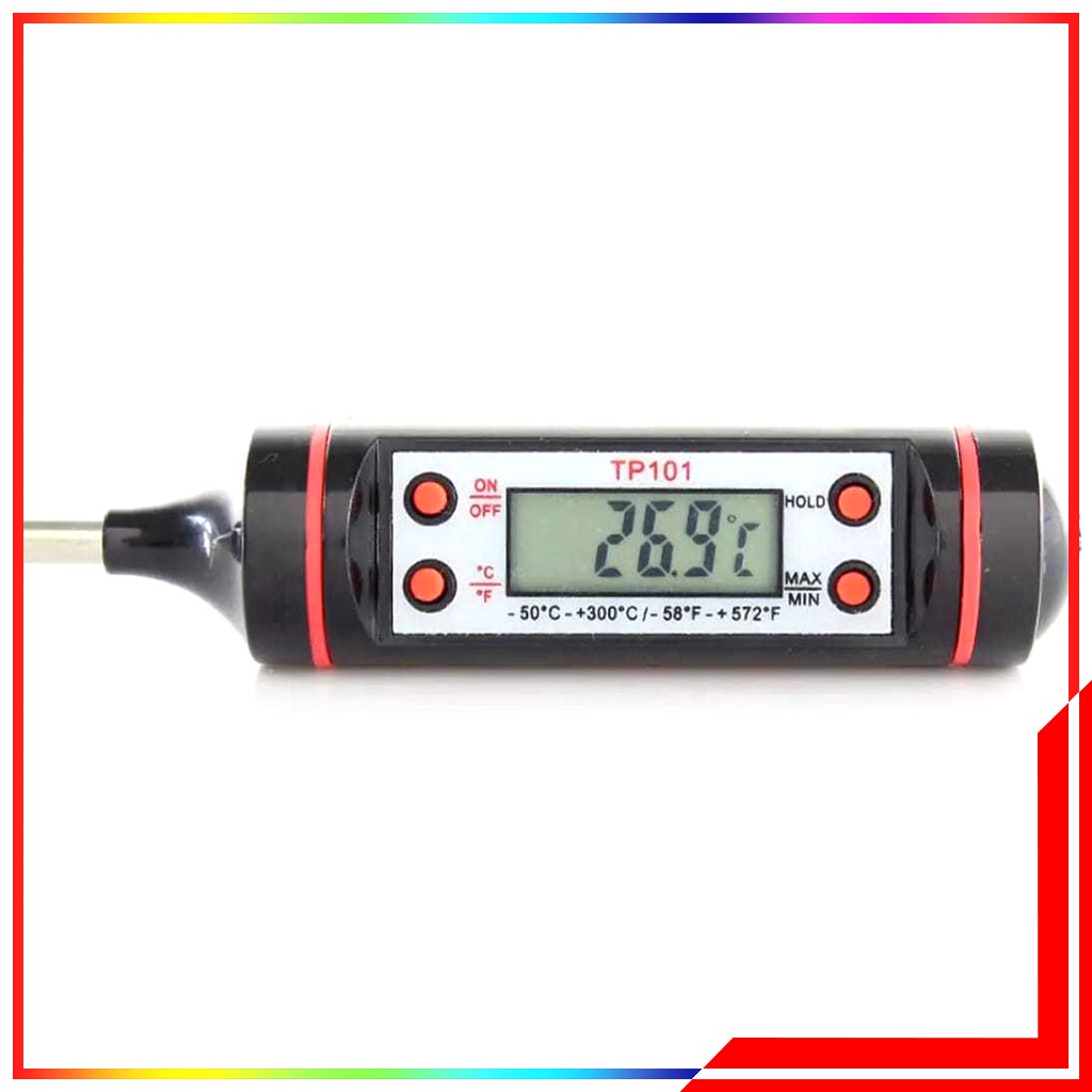 Digital Food Thermometer For Kitchen Cooking BBQ / Termometer Pengukur Suhu Masakan Makanan Daging Air / Termometer Makanan Digital