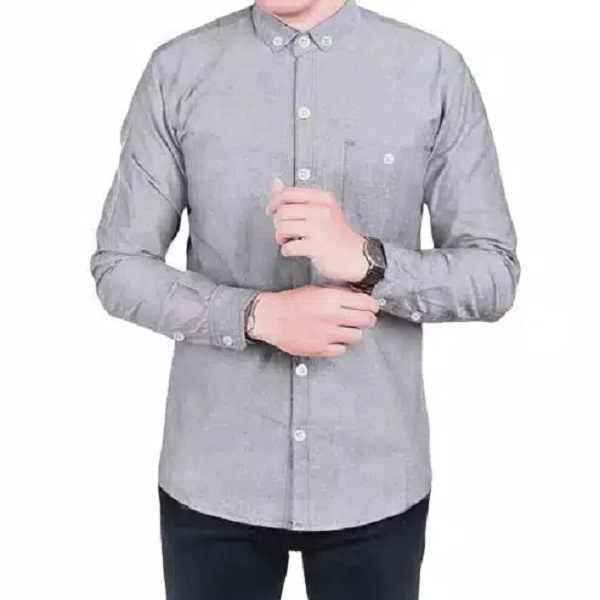 Baju Pria Kemeja Lengan Panjang Hem Cowok Polos Baju Kantor Kemeja Pria Dewasa Baju Distro Kemeja Cowok Terbaru Atasan Pria Hem Kekinian