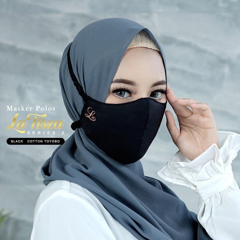 masker polos | masker hijab | masker kain | masker latisza