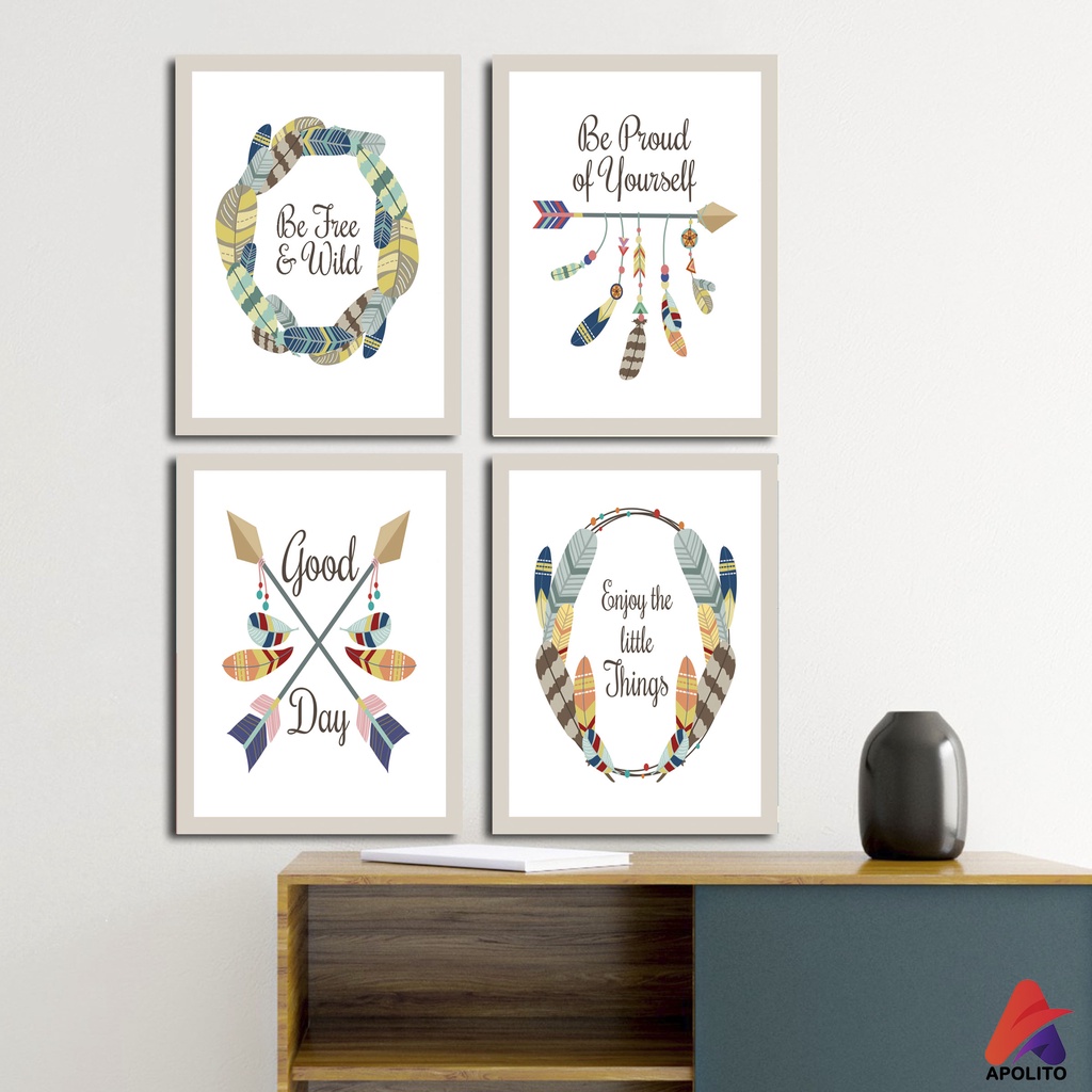 HIASAN DINDING  WALL DECOR DREAM CATCHER PAJANGAN POSTER KAYU HIASAN DINDING KAMAR RUANGAN ABSTRAK RAUNG TAMU