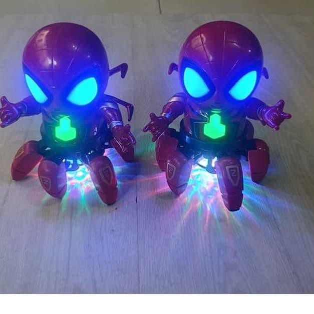 MAINAN ROBOT PENARI SPIDERMAN DANCE HERO SPIDERMAN JOGET DISCO