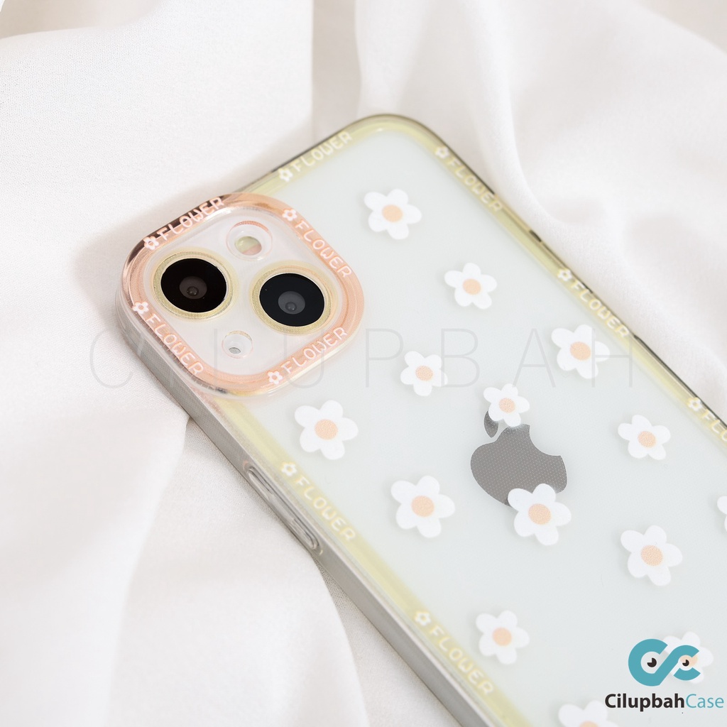 Clear Soft Case Little Flowers Full Lens Cover For iPhone 7 8 PLUS XR X XS MAX 11 12 13 MINI PRO MAX