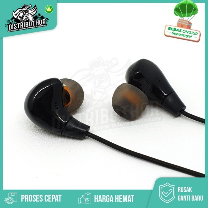 Earphone Kabel NB AT095 murah headset handsfree bass hedset henset in