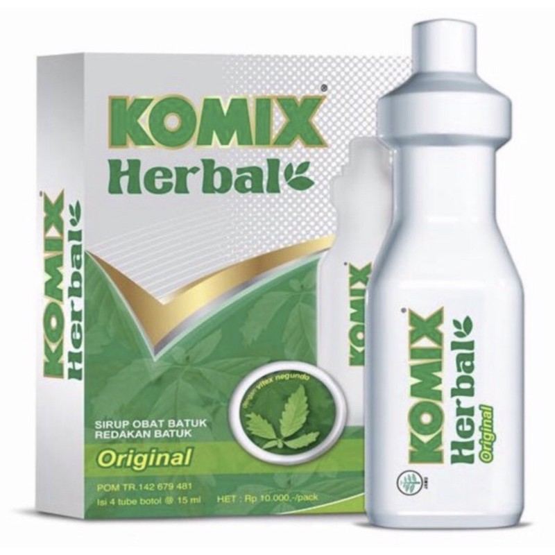 Komix herbal original isi 4 pcs ( obat batuk herbal untuk dewasa )