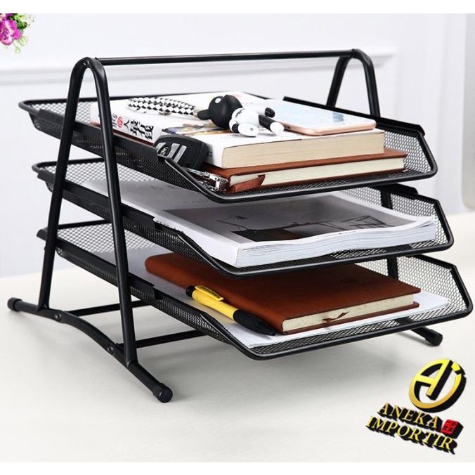 

[[COD]] Rak Kertas Dokumen Surat 3 Susun / Paper Document Letter Tray 3 Tier EKSLUSIF Kode 792
