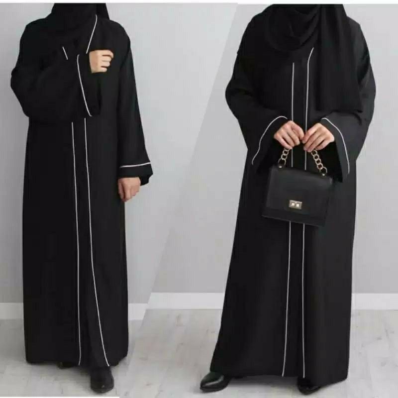 GALLERY EXCLUSIVE ABAYA HITAM GAMIS DUBAI 22 COD