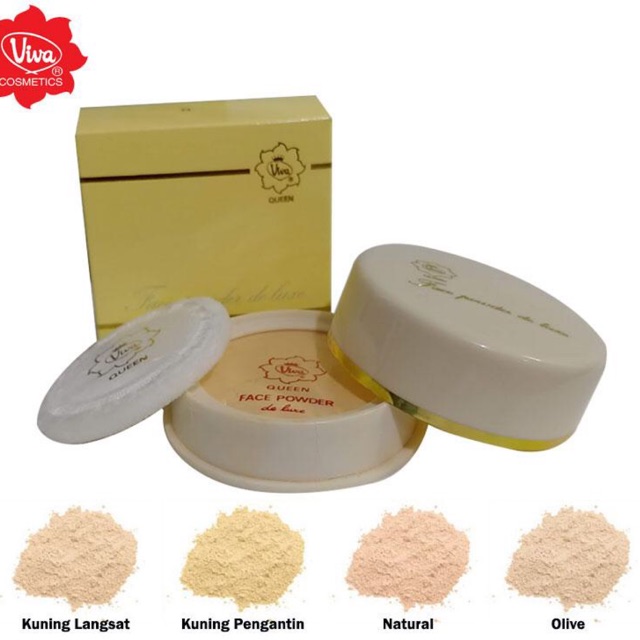 VIVA QUEEN Face Powder De luxe Bedak Doos - 27gr