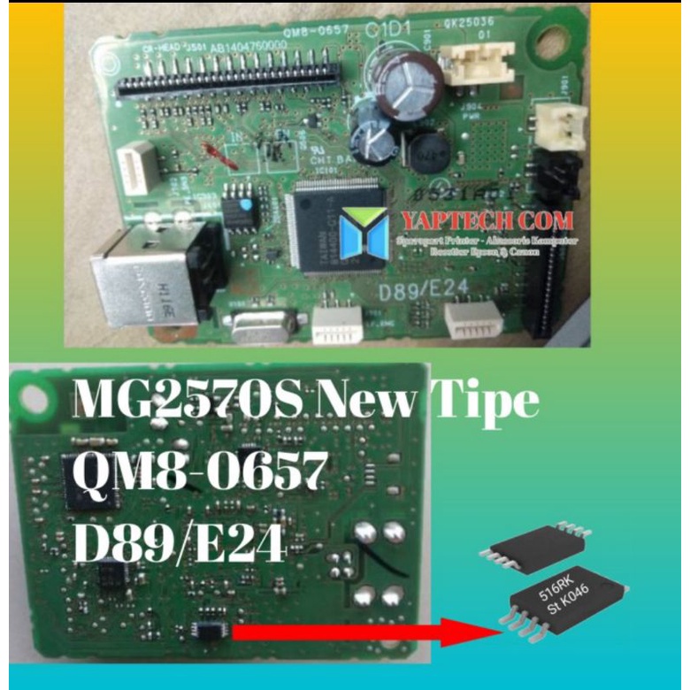 MG2570S IC Eprom 516RK 9508 MG2570S 508RK 508RP New Model Mainboard QM8-0657 D89 E24