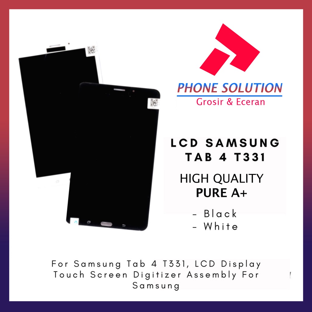 LCD Samsung Tab 4 8.0 Inch / LCD Samsung T331 Fullset Touchscreen // Supplier LCD Samsung - Garansi 1 Bulan