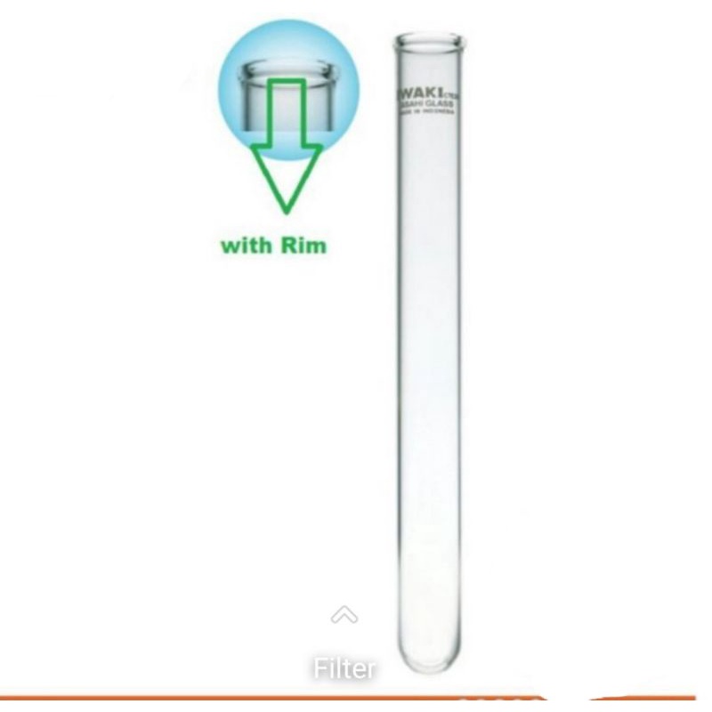 Iwaki tabung reaksi 10 x 75 mm (3 mL)