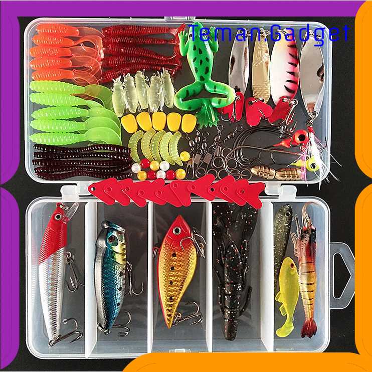 TG-IF LIXADA Umpan Pancing Ikan Set Fishing Bait Kit 91PCS - DWS250-F