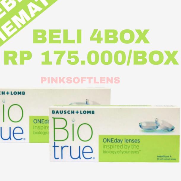 

☺ Bio True Softlens Bening 1 Day Harian Bausch and Lomb kadar air tinggi ✹