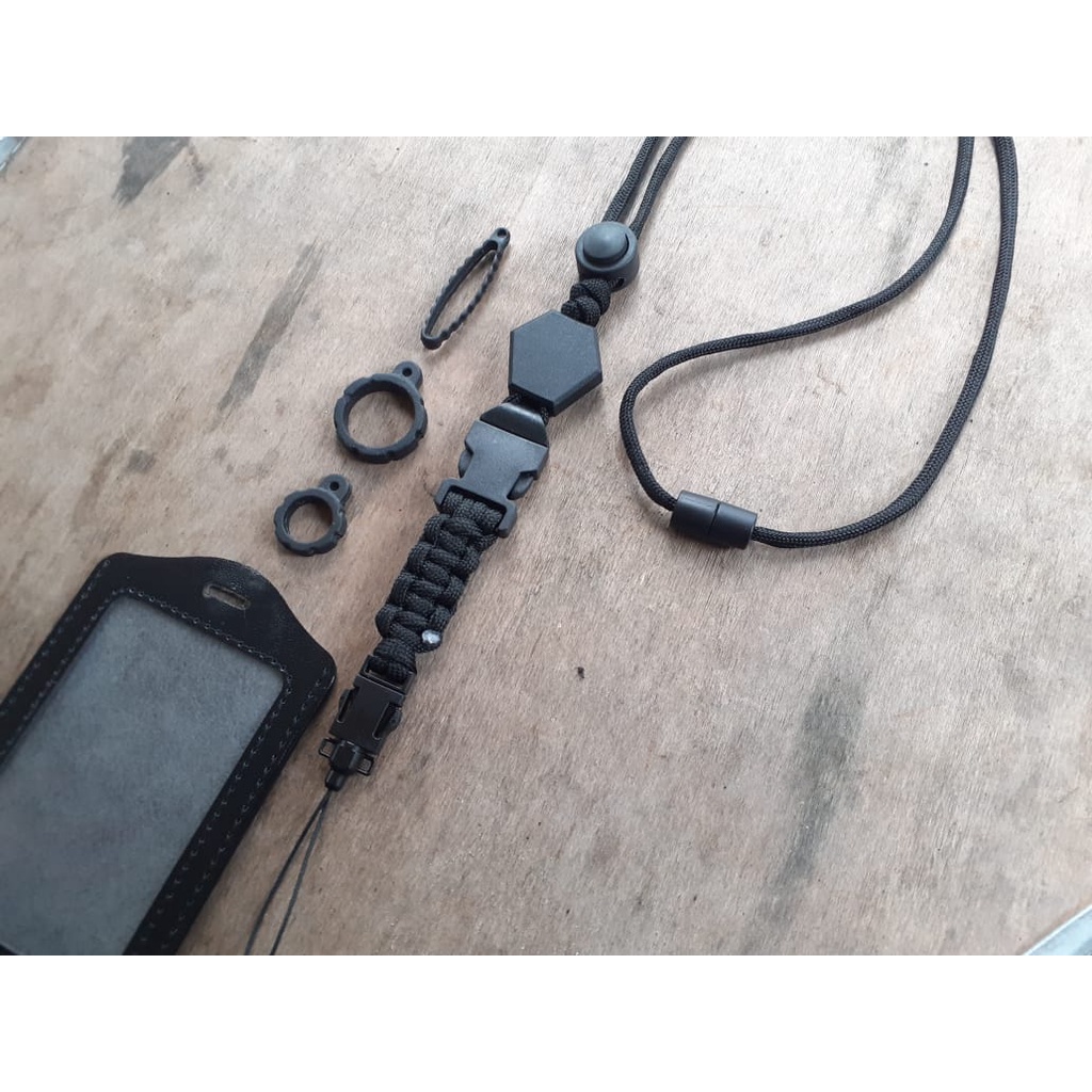 

Lanyard Tactical Badge Holder- Kalung Id Card