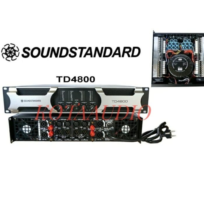 Power Amplifier Soundstandard TD4800/ TD 4800 4CH 4x800 Watt