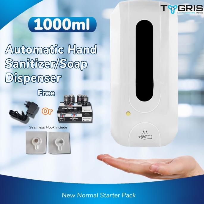 TYGRIS AUTOMATIC TOUCHLESS LIQUID HAND SANITIZER / SOAP DISPENSER