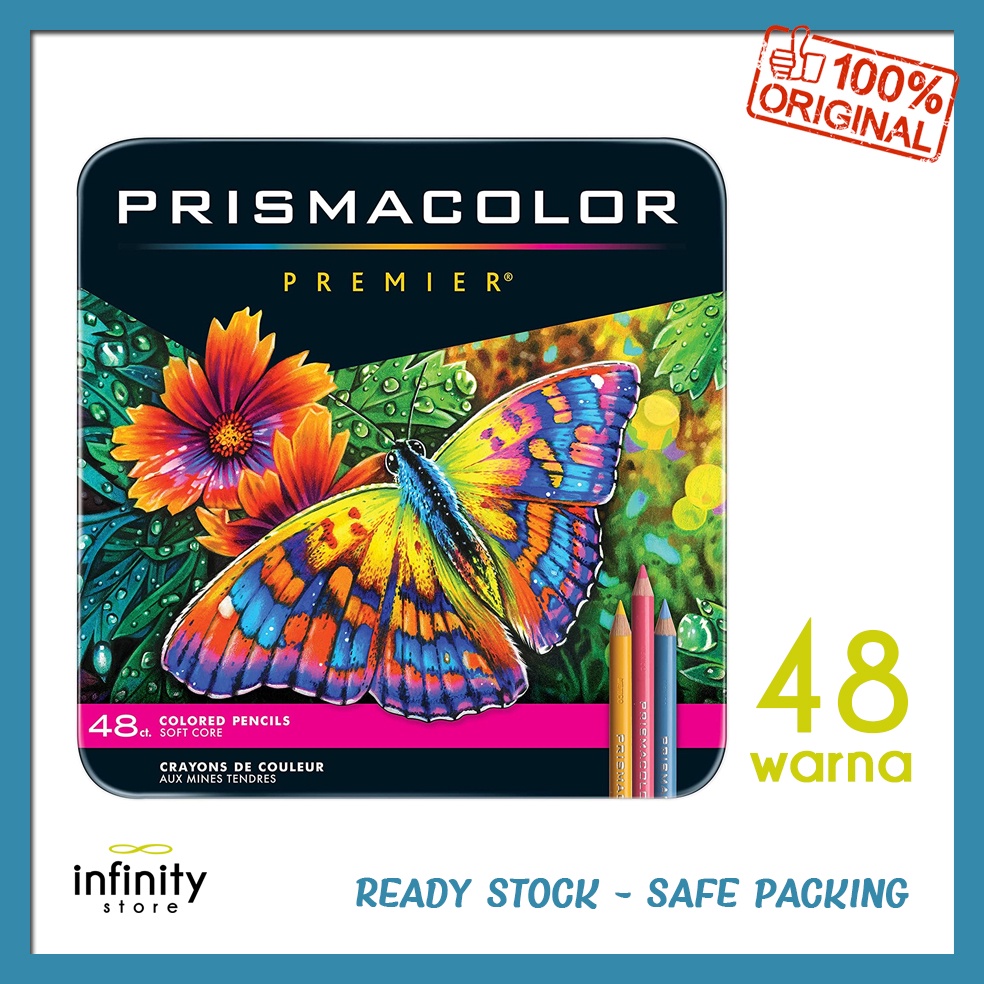 

Prismacolor Premier Colored Pencils Soft Core Color 48 warna prisma color pensil warna original