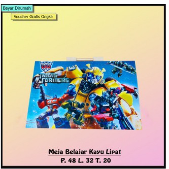 Meja Belajar Lipat Karakter anak Laki-laki Super Hero