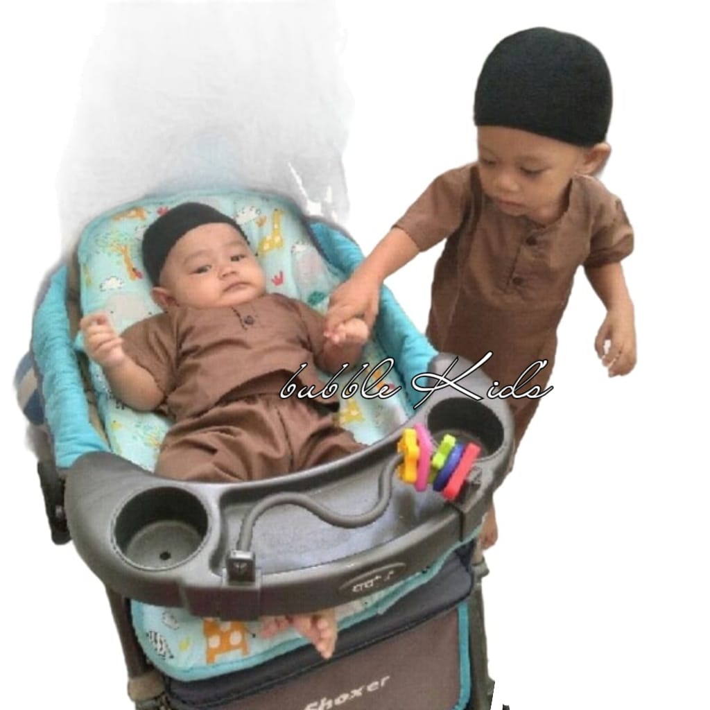 Setelan Koko Model Joger Anak Bayi Balita Fashion Muslim Katun Polos 0-2 Tahun