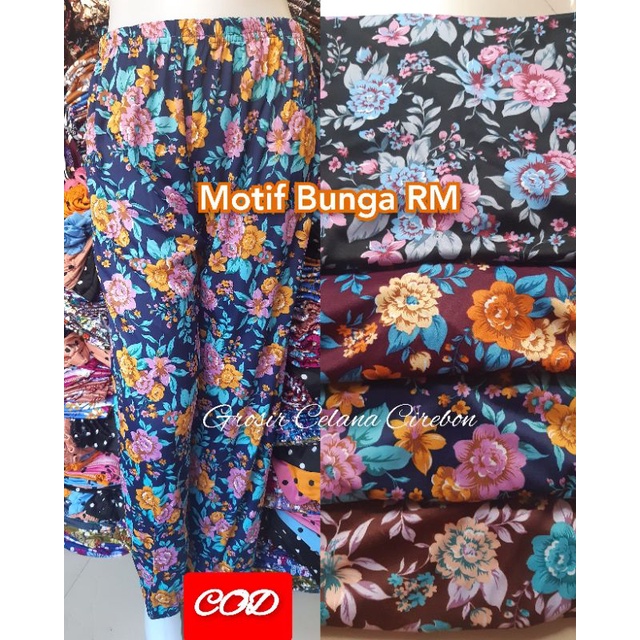 Celana motif bunga - Celamis motif bunga - Celana harian motif bunga