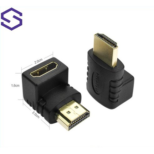 CONNECTOR HDMI FEMALE TO MALE TEKUK VEGGIEG HA-90