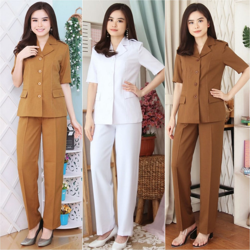 B V Blazer PNS ASN Seragam PNS Pemda Baju Dinas Lengan B V Blazer PNS ASN Seragam PNS Pemda Baju Dinas Lengan