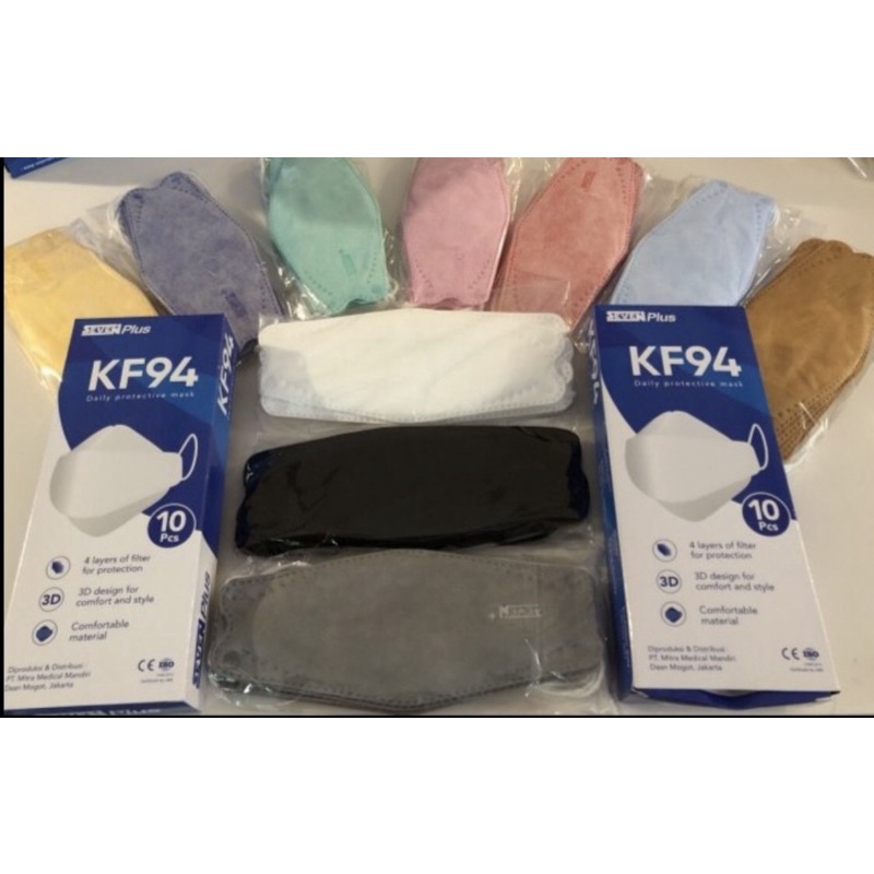 Masker Medis KF94 Seven Plus / Masker Medis Earloop 4 Ply KF94 (10 pcs)