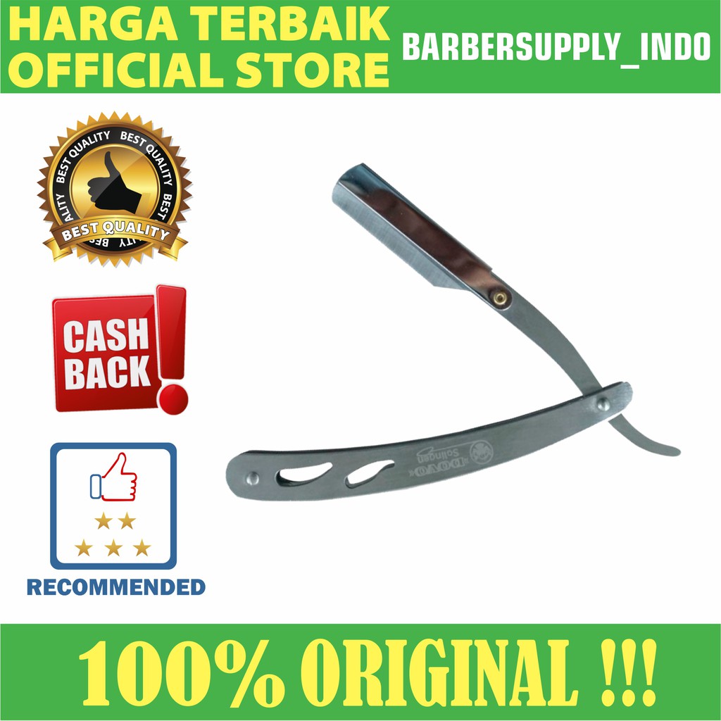 Razor Pisau Cukur Pisau Shaving Stainless Premium Silet Cukur Silver