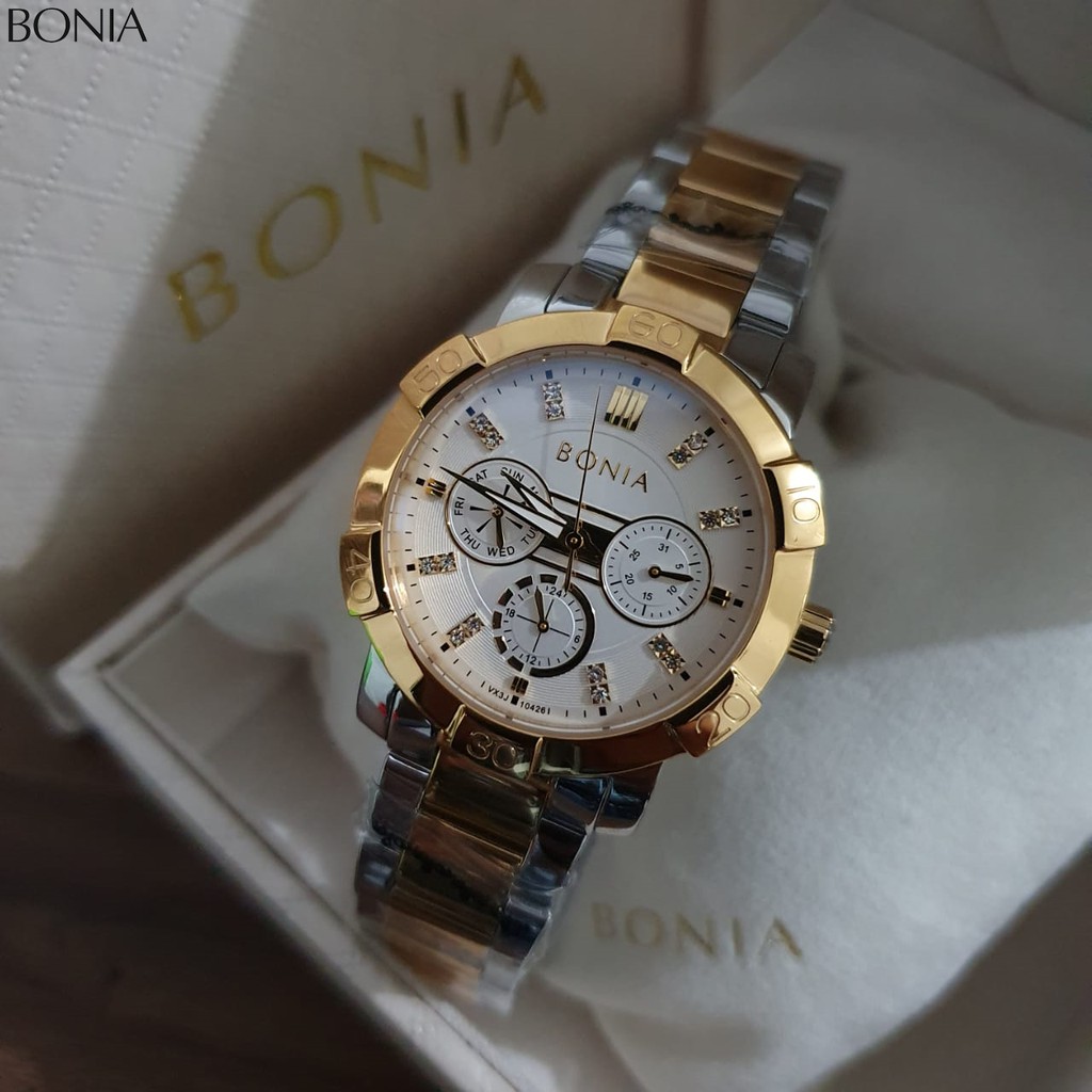 Original JAM TANGAN PRIA WANITA | RANTAI | KULIT | KARET | MURAH | Wanita Bonia 10426