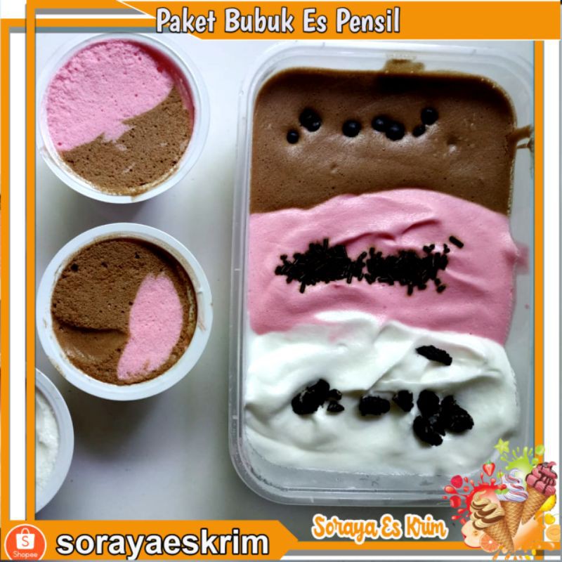 Bubuk Es Krim Mr cool 3 Paket es krim 3 Rasa (bisa pilih Varian Rasa)