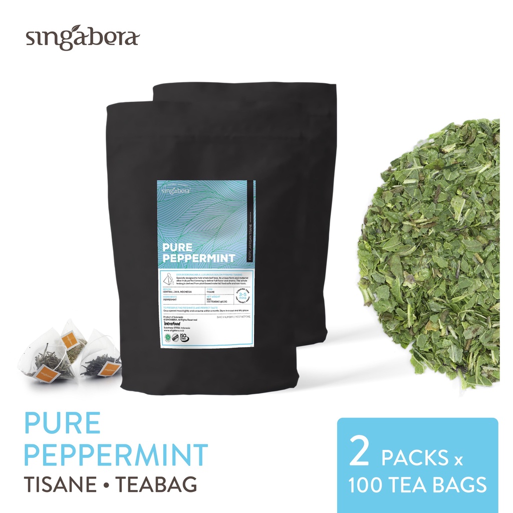 

Singabera Pure Peppermint - Tisane - (2 pouch @ 100 teabags)