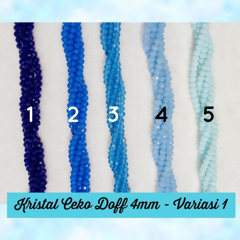Kristal Ceko Doff 4mm - Variasi 1