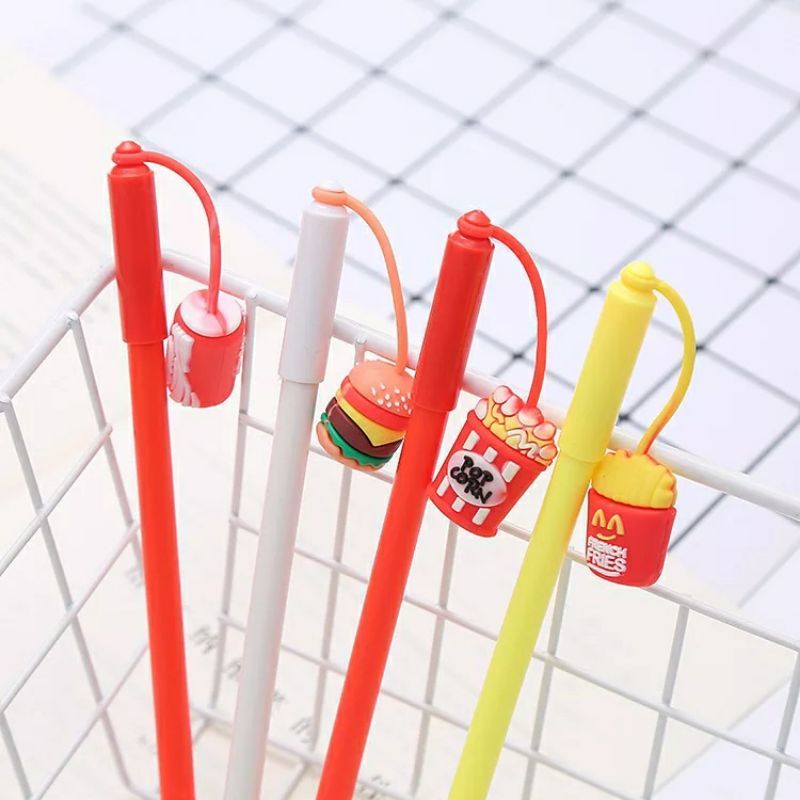

Pulpen Gantungan Fast Food Bolpen Pen Pulpen Junk Burger Cola Gelpen Karakter Murah