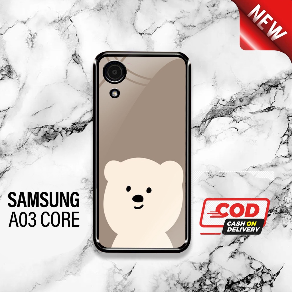 SRC - Case Samsung A03 Core Motif cute bear Casing Hardcase Glossy 2D Terbaru Silikon Softcase Aero 