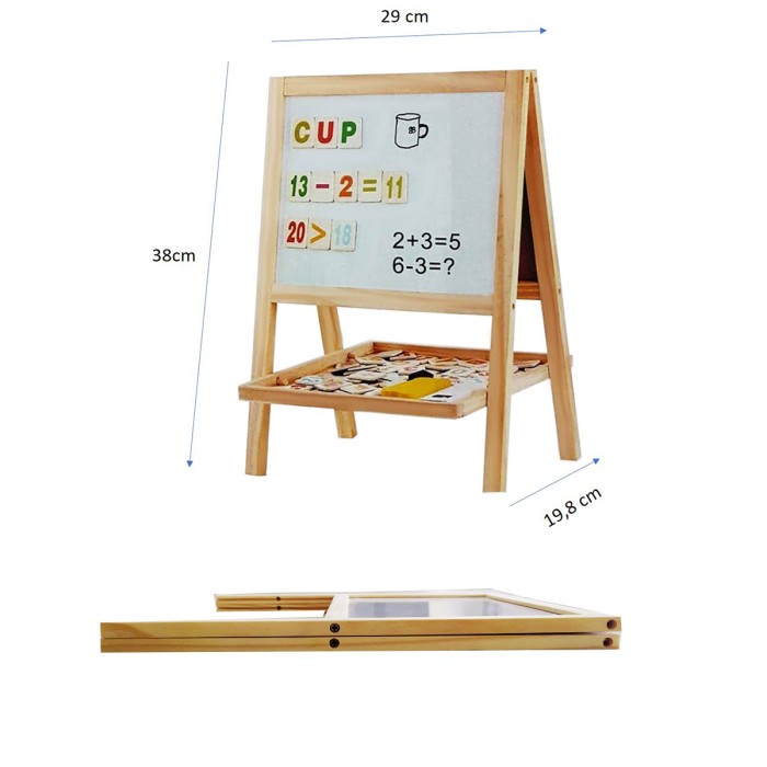 

Papan Tulis Magnet Drawing Board Sempoa Alphabet Mainan Edukasi Anak - model new promo