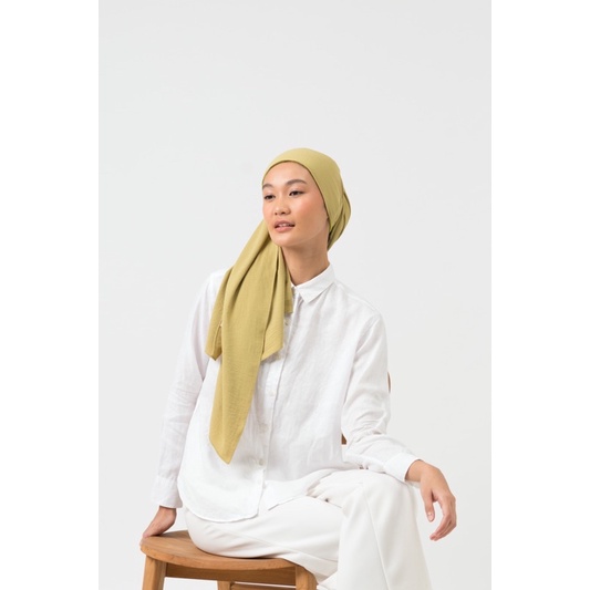 Mizu 水 Crinkle Pashmina Instant | Hijab Instant-Pistachio