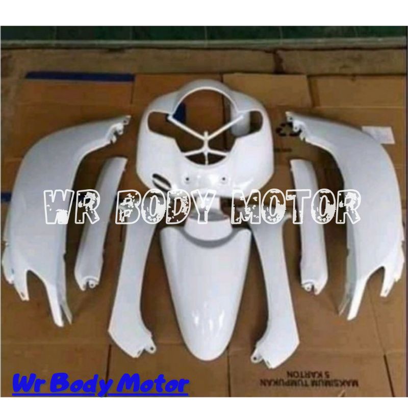 HONDA SCOOPY FULL SETT BODY HALUS SCOOPY FI DONAT 2017 2020 MERAH PUTIH HITAM