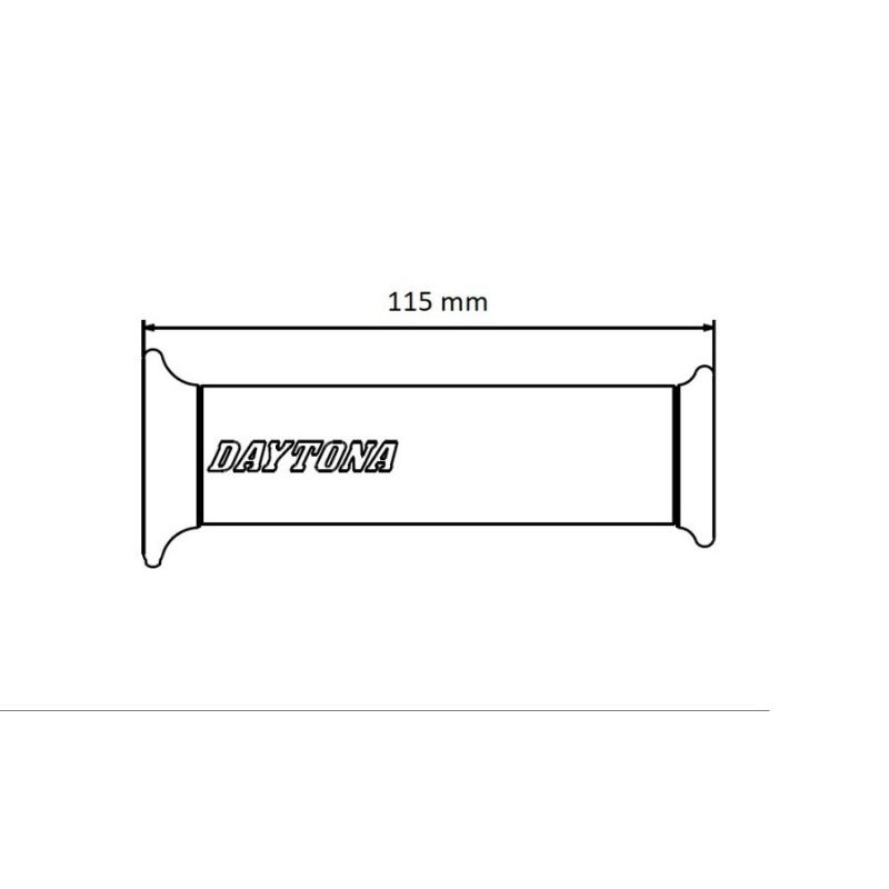 HANDGRIP DAYTONA  RUBBER/KARET  HANDFAT HANDEL  UNIVERSAL