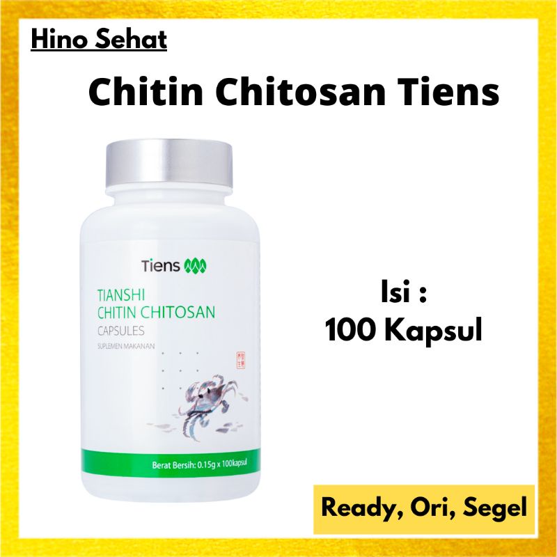 Chitin Chitosan Tiens Original - Tiens Pelangsing Badan Chitin Chitosan Kapsul - Suplemen Detox