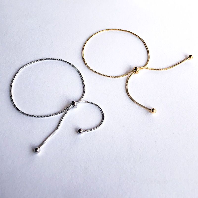 TIYA OFFICIAL Elle Bracelet/Gelang Stainless Steel/Gelang serut wanita/Gelang anti karat