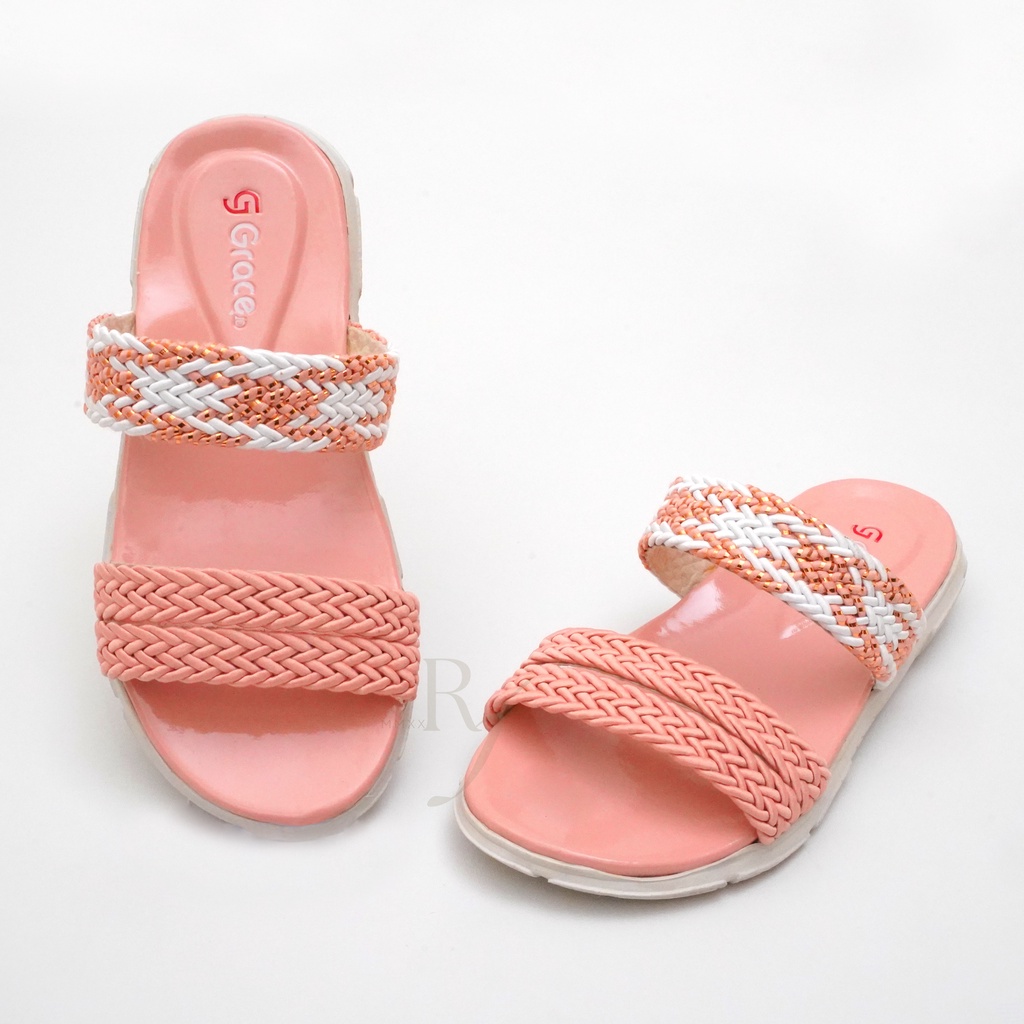 GRACE [LIDIA KIDS 404] Sandal Selop Motif Anak Perempuan Sandal Selop Rajut  Anak Cewek