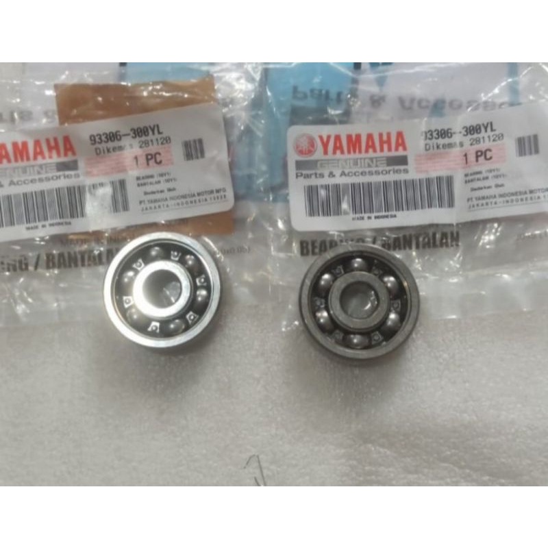 BEARING LAHER RODA DEPAN MIO NOUVO MIO SOUL MIO SPORTY FINO KARBU  (2 PCS ) ASLI ORI YAMAHA 93306 300YL