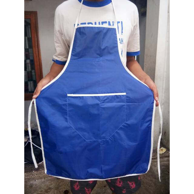 CELEMEK PARASUT TAHAN AIR APRON WATERPROOF UNTUK MASAK CUCI PIRING DLL