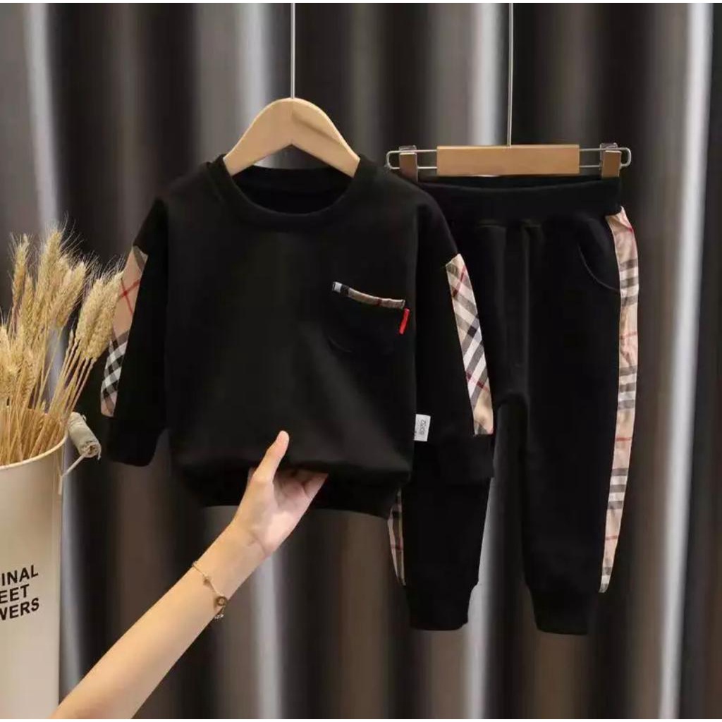 PROMO-SETELAN ANAK SETELAN SWEATER ANAK SWEATER ANAK UMUR 1-5 TAHUN SWEATER BURBRIE SETELAN ANAK LAKI LAKI PEREMPUAN SWEATER ANAK LAKI LAKI PEREMPUAN BAJU ANAK SWEATER PAKAIAN ANAK TERBARU