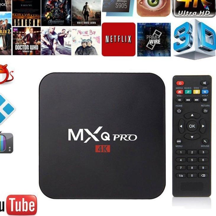 A25WD> Android TV BOX 2+16GB MXQ Pro 4K 5G Smart TV Box Media Player Bergaransi,,,,,. ✲