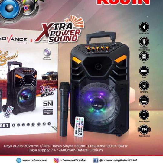 PROMO BESAR (ers-597) Speaker bluetooth Mp3 Advance K 881N