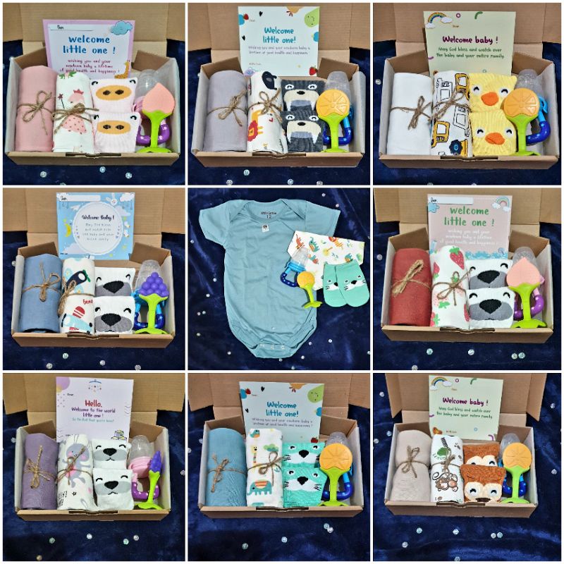 [Mini Hampers] Hampers Bayi Newborn | Kado Bayi | Baju Bayi | Hampers Baby Boy | Hamper Baby Girl | Kado lahiran