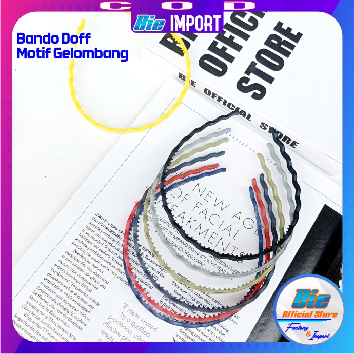 Bando Doff Motif Gelombang Premium Impor Best Seller